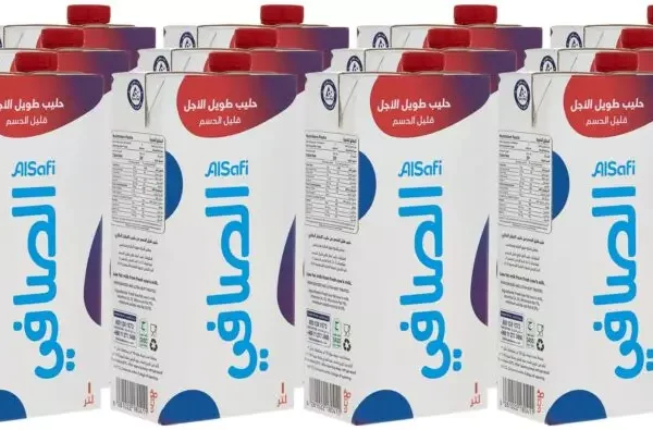 حليب الصافي قليل الدسم 12 عبوة 1 لتر